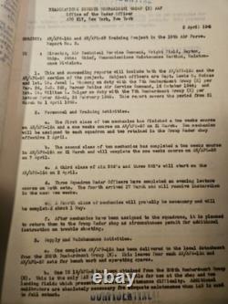 10 Pages Of confidential WWII military report dated May 16, 1945, Air Force Army