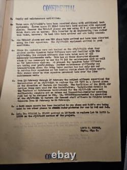 10 Pages Of confidential WWII military report dated May 16, 1945, Air Force Army