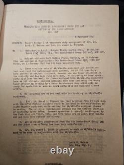 10 Pages Of confidential WWII military report dated May 16, 1945, Air Force Army