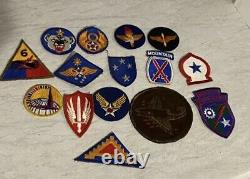 15 Vintage Lot Of fighter squadron patches aaf wwii Bullion 8th Aaf Army Air B17