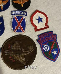 15 Vintage Lot Of fighter squadron patches aaf wwii Bullion 8th Aaf Army Air B17