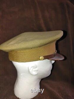 1920s 1930s pre WWII US ARMY OFFICER VISOR HAT CAP GARRISON AIR CORPS WWII WW2