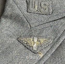 1930s US Army Air Corps 4 Pocket Jacket Aviation Cadet Bullion Insignia Named