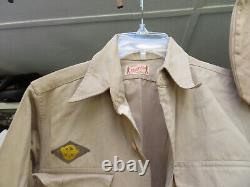 1940's WWII US Army Air Corps Jacket Pants Shirt Hat Medals Pins