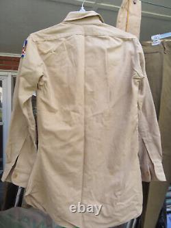 1940's WWII US Army Air Corps Jacket Pants Shirt Hat Medals Pins
