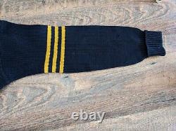 1940s/50s Sand Knit Sweater Army Air Corps Patch and Pin Navy Blue No Tags