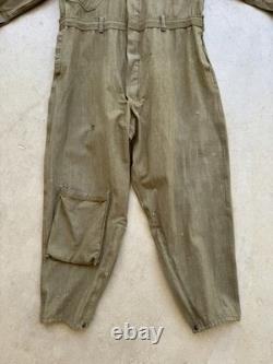 1940s Vtg A-4 US Army Air Force sz 44 Flight Suit Coveralls 40s