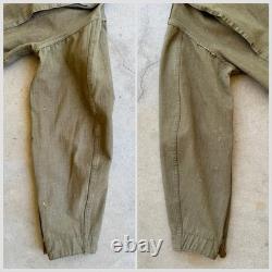 1940s Vtg A-4 US Army Air Force sz 44 Flight Suit Coveralls 40s