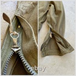 1940s Vtg A-4 US Army Air Force sz 44 Flight Suit Coveralls 40s