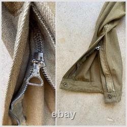 1940s Vtg A-4 US Army Air Force sz 44 Flight Suit Coveralls 40s