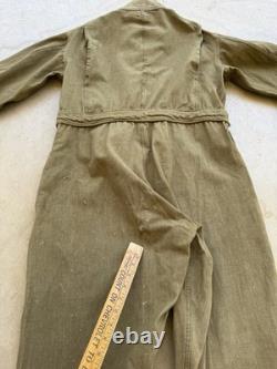 1940s Vtg A-4 US Army Air Force sz 44 Flight Suit Coveralls 40s