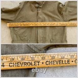 1940s Vtg A-4 US Army Air Force sz 44 Flight Suit Coveralls 40s