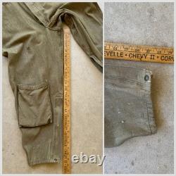 1940s Vtg A-4 US Army Air Force sz 44 Flight Suit Coveralls 40s