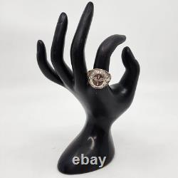 1940s WWII US Army Air Forces Sterling Silver Signet Ring Size 8.5