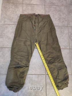 1940s WWII U. S. Army Air Forces Type A-9 Flight Pants Size 40 Alpaca Wool Lined