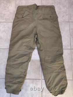 1940s WWII U. S. Army Air Forces Type A-9 Flight Pants Size 40 Alpaca Wool Lined