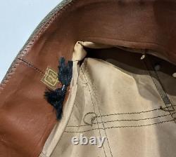 1941 Named WWII US ARMY AIR FORCE NCO ENLISTED MEN CRUSHER FLYING HAT CAP 7 3/8
