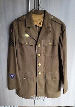 1941 WWII US ARMY AIR CORP UNIFORM JACKET COAT CBI CHINA BURMA INDIA size 38L