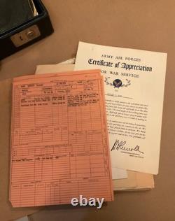 1942-1958 US Military Army Air Corps Pilot WWII Papers Briefcase Lt Stanley Wade