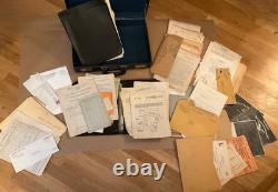 1942-1958 US Military Army Air Corps Pilot WWII Papers Briefcase Lt Stanley Wade