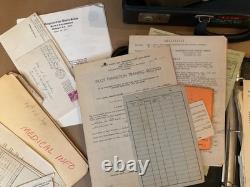 1942-1958 US Military Army Air Corps Pilot WWII Papers Briefcase Lt Stanley Wade
