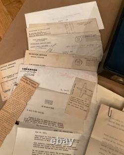 1942-1958 US Military Army Air Corps Pilot WWII Papers Briefcase Lt Stanley Wade
