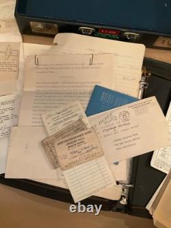 1942-1958 US Military Army Air Corps Pilot WWII Papers Briefcase Lt Stanley Wade