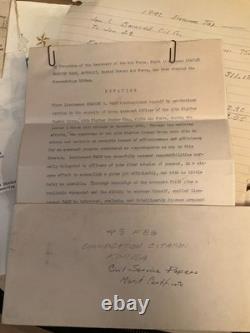1942-1958 US Military Army Air Corps Pilot WWII Papers Briefcase Lt Stanley Wade