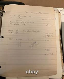 1942-1958 US Military Army Air Corps Pilot WWII Papers Briefcase Lt Stanley Wade