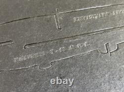 1942 WWII Army Air Force Silhouette 172 Model Japan Mitsubishi T-96 N. H. B