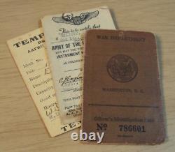 1943-45 WWII Photo ID Folder/PILOT Flying CARD-INSTRUCTOR C-46ARMY AIR CORPS