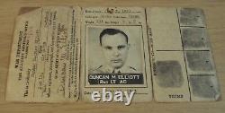 1943-45 WWII Photo ID Folder/PILOT Flying CARD-INSTRUCTOR C-46ARMY AIR CORPS