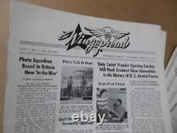 1943 Peterson Field Army Air Base Newspaper Lot of 22 WWII AAF Colorado Springs