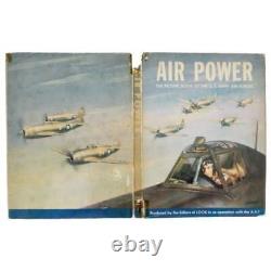 1943 US AIR FORCE Illustrated LOOK Magazine Insignia WWII Silhouettes Art Planes