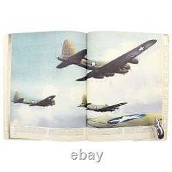 1943 US AIR FORCE Illustrated LOOK Magazine Insignia WWII Silhouettes Art Planes
