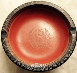 1944 1945 Fifteenth Air Force United States Army Trench Art Ashtray, Italy, Wwii