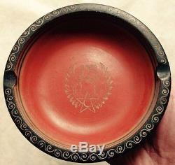 1944 1945 Fifteenth Air Force United States Army Trench Art Ashtray, Italy, Wwii