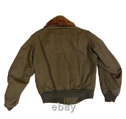 1944 WWII USAAF ARMY AIR FORCE Type B-15A Size 42 Flight Bomber Jacket