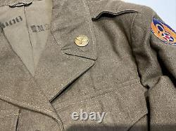 1945 Original WWII U. S. Army 8th Air Force USAAF Technician 4th E4 Wool Jacket