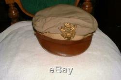 #2 WW2 US Army Air Corps Visor Cap Hat CRUSHER Officer Named & more