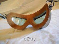 #2 WWII Army Air Force Pilot AAF Flight AN-H-15 Bates Helmet with AN-6520 Goggles