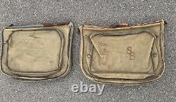 2 WWII B-4 bags named US Army Air Forces Air Corps Enlisted WW2 USAAF B4 Garment
