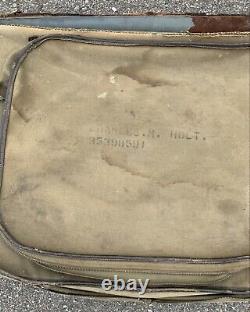 2 WWII B-4 bags named US Army Air Forces Air Corps Enlisted WW2 USAAF B4 Garment
