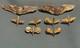 (2) WWII USA Pilot Wings and (6) WW2 Army Air Force Propellor Wing Pins