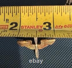 (2) WWII USA Pilot Wings and (6) WW2 Army Air Force Propellor Wing Pins