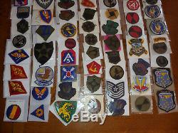 300+ PC LOT MILITARY Patches Pins Security WWII Vietnam ARMY USMC Air Force