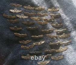 36 PC LOT US Army Air Force Crew Pilot Navigator Wings 2 INCH WW2 Vanguard