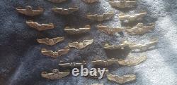 36 PC LOT US Army Air Force Crew Pilot Navigator Wings 2 INCH WW2 Vanguard