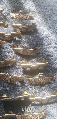 36 PC LOT US Army Air Force Crew Pilot Navigator Wings 2 INCH WW2 Vanguard