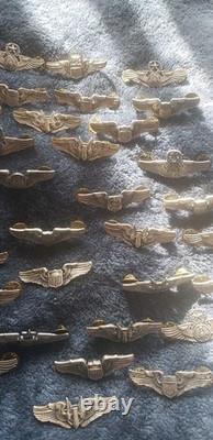 36 PC LOT US Army Air Force Crew Pilot Navigator Wings 2 INCH WW2 Vanguard